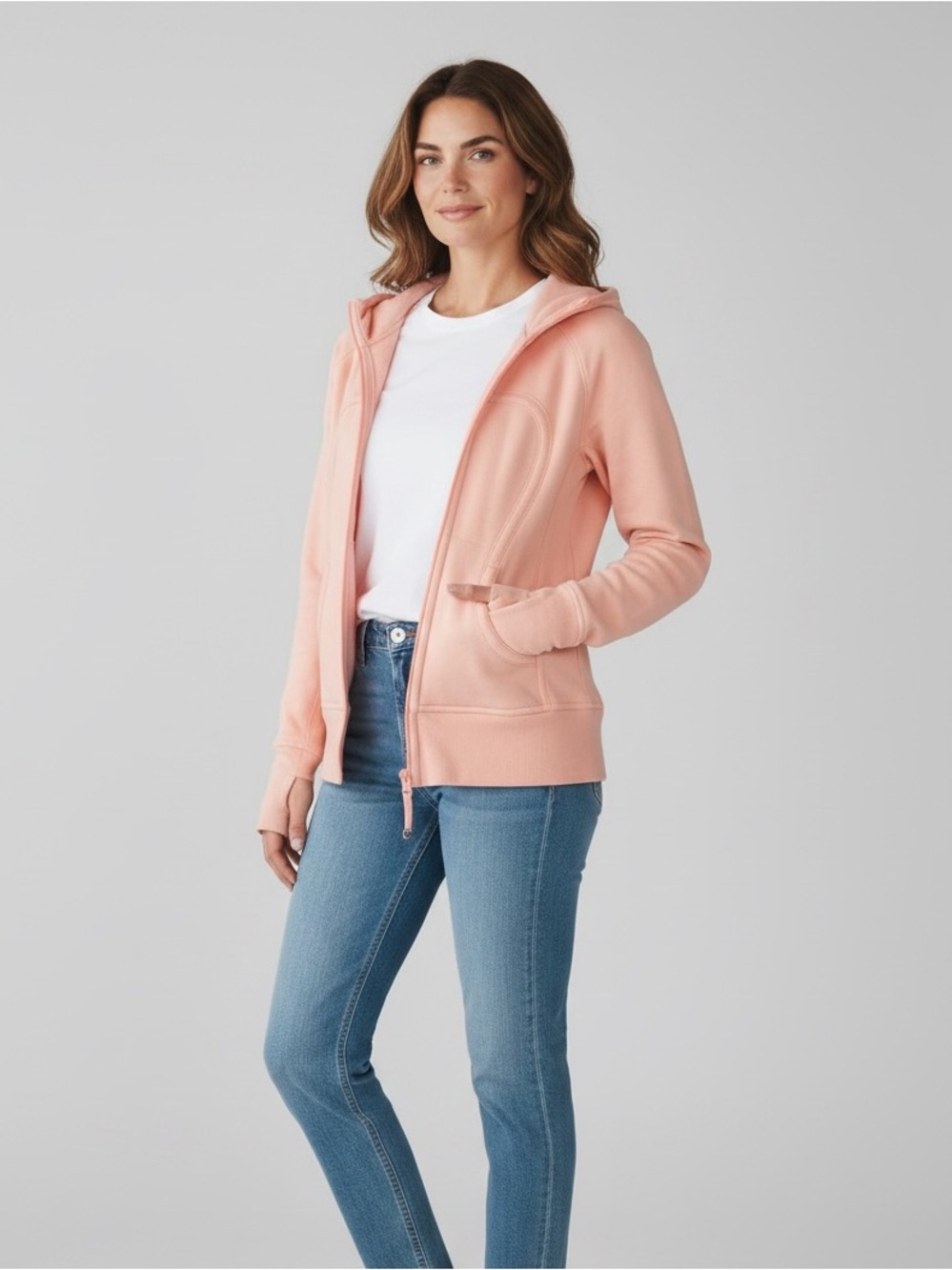 Lululemon Athletica Pink Scuba Hoodie Vest